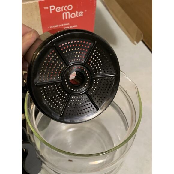 EuroHome Perco Mate 15 Cup Clear Glass Coffee Percolator Heat Resistant - Picture 7 of 9